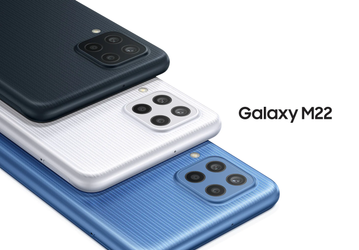 Super AMOLED, 90 Гц, NFC и 5000 мА·ч. Представлен бюджетный долгожитель Samsung Galaxy M22