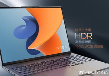 Разрешение 2К и охват 100% цветового пространства sRGB. Lenovo рассказала об экране ноутбука Yoga 16s