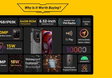 10 000 мА•ч, NFC, IP69K и беспроводная зарядка — за 160 долларов. Стартовал приём предварительных заказов на Ulefone Power Armor 14