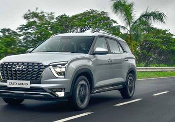 Представлен 7-местный кроссовер Hyundai Creta Grand 2022 с богатой комплектацией за 22 000 долларов