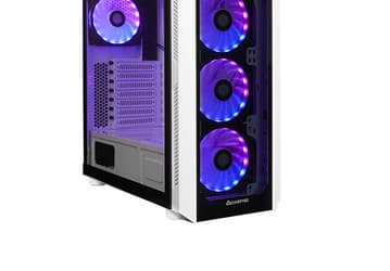 Две стенки корпуса Chieftec Scorpion 3 White Edition изготовлены из закалённого стекла