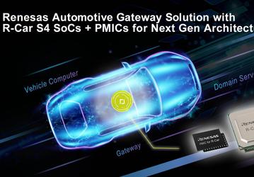 Компания Renesas представила решение для автомобильных шлюзов, обеспечивающих безопасное подключение к облачным сервисам