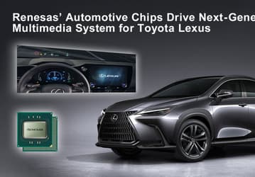 В мультимедийной системе автомобиля Lexus NX используются однокристальные системы Renesas R-Car H3 и R-Car M3