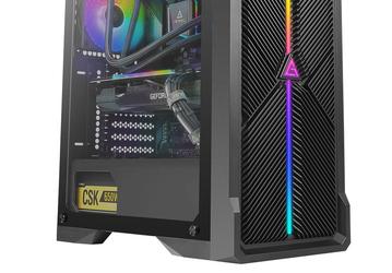 Боковая панель корпуса Antec NX420 изготовлена из стекла, а передняя представляет собой решётку