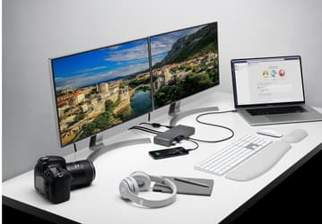 Док-станция Kensington SD5700T оснащена четырьмя портами Thunderbolt 4