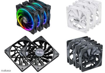 Ассортимент Akasa пополнили наборы вентиляторов SOHO AR, Viper Black/White и Slim Fan