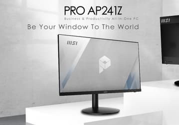 AMD Ryzen 7 5700G, SSD M.2, 24 дюйма, миниатюрная рамка и встроенные колонки. Представлен моноблочный ПК MSI Pro AP241Z All In One
