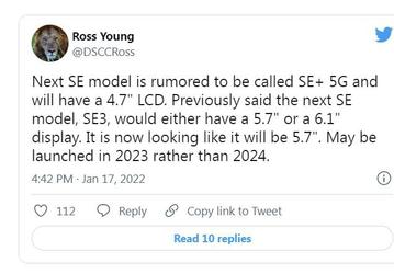 Apple представит 5,7-дюймовый iPhone SE в 2023 году
