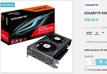 Цены на видеокарты Radeon RX 6500XT во французских магазинах вдвое выше рекомендованных производителем