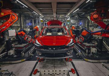 На сборку одной Tesla уходит чуть более 38 секунд. Подробности о самом производительном в мире заводе электромобилей