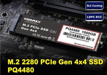 Твердотельный накопитель Kingmax PQ4480 оснащен интерфейсом PCIe Gen4, но это мало сказалось на скорости
