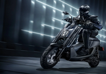 Представлен стильный и мощный электрический скутер Yamaha со сменными аккумуляторами Gogoro