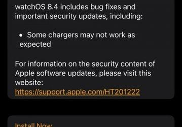 В Apple watchOS 8.4 исправлена ошибка зарядки