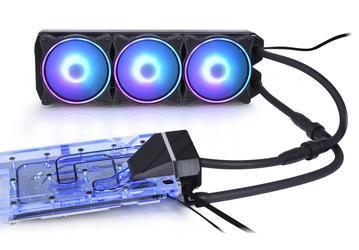 В конструкцию системы жидкостного охлаждения Alphacool Eiswolf 2 для видеокарт Geforce RTX 3090 Founders Edition включен полностью медный радиатор 