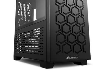 Корпуса Sharkoon MS-Y1000 и MS-Z1000 различаются рисунком вентиляционных отверстий на передней панели