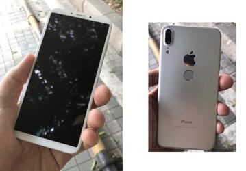 Так выглядел iPhone со сканером отпечатков пальцев на задней панели. Много живых фото