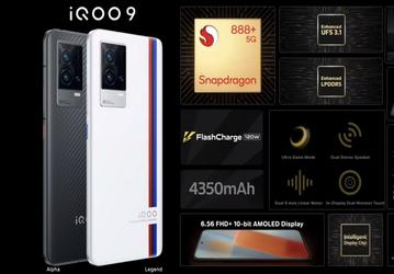 AMOLED 2K, 120 Гц, 120 Вт, 50 Мп, OIS и карданный подвес. На мировом рынке представлен iQOO 9 