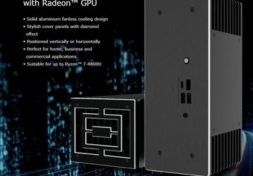 Корпус Akasa Turing ABX предназначен для одноплатного компьютера Gigabyte AMD Ryzen BRIX 4000U с GPU Radeon