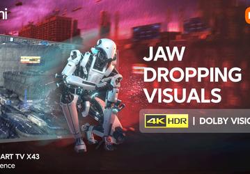 4K, HDR, HDMI 2.1, Dolby Vision, 30-ваттный звук и Dolby Audio, дешевле 400 долларов. Redmi Smart TV X43 поступил в продажу в Индии