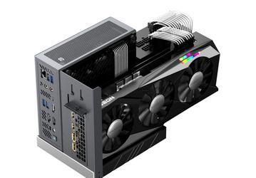 Небольшой мини-ПК, к которому можно подключить даже GeForce RTX 3090. Minisforum B550 позволяет подключить дискретную 3D-карту 