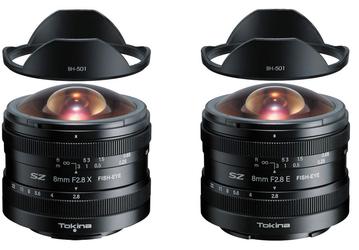 Представлены объективы Tokina SZ 8mm F2.8 X Fish-Eye и SZ 8mm F2.8 E Fish-Eye 