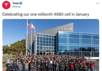 Tesla произвела уже миллион «бисквитных» аккумуляторов для своих электромобилей