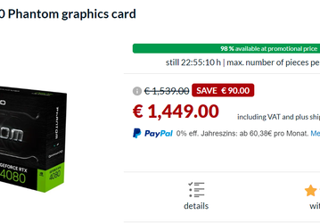 В Европе уже появляются первые GeForce RTX 4080 дешевле рекомендованной цены
