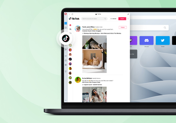 Opera стал первым браузером со встроенным TikTok