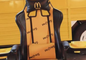 Представлено геймерское кресло McDonald's для любителей фастфуда