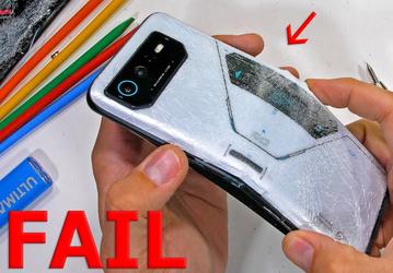 Самый мощный смартфон на рынке оказался одним из самых непрочных. Asus ROG Phone 6 Pro легко сломать руками