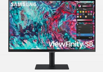 4К-монитор Samsung ViewFinity S8UT получил два порта Thunderbolt. Один для соединения с источником, второй – для второго монитора