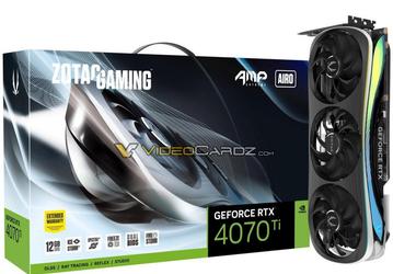 Самая большая GeForce RTX 4070 Ti? Zotac GeForce RTX 4070 Ti AMP Extreme AIRO по размерам не меньше GeForce RTX 4080