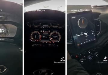Работу цифровой панели и планшета новой Lada Vesta NG впервые показали на видео