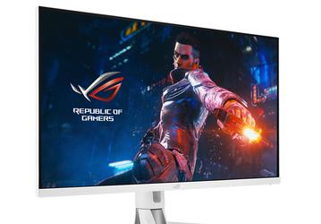 Корпус и подставка монитора Asus ROG Swift PG329Q-W окрашены в белый цвет