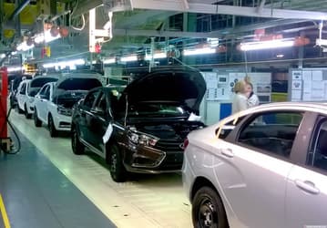 Производство автомобилей Lada на заводах «АвтоВАЗ» остановлено