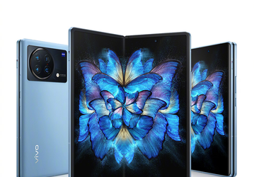 Snapdragon 8 Gen 1, 4600 мА·ч, 66 Вт, камера Zeiss с датчиками разрешением 50 и 48 Мп. Представлен Vivo X Fold — первый в мире смартфон с двумя 120-герцевыми экранами