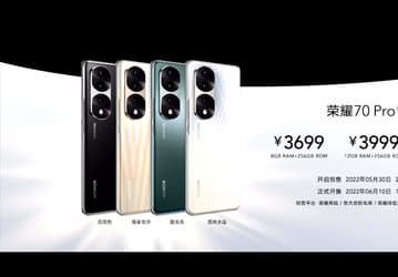 Новейший 54-мегапиксельный датчик Sony IMX800, SoC Dimensity 8000 и Dimensity 9000, 100 Вт. Представлены камерофоны Honor 70 Pro и Honor 70 Pro+