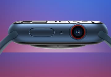 Подобное делали китайцы на заре рынка умных часов. Apple рассматривает вариант размещения камеры в колёсике Digital Crown в Apple Watch
