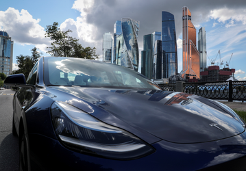 Продажи Tesla в России взлетели на 90%
