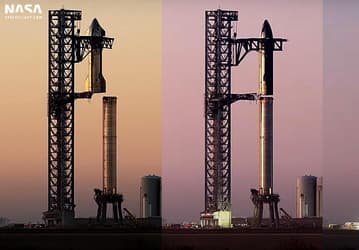 SpaceX с помощью Mechazilla впервые подняла гигантскую ракету с 33 двигателями Raptor 2