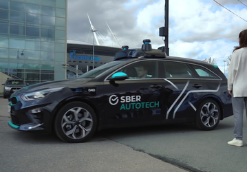 «Сбер» протестировал такси-беспилотники на улицах Санкт-Петербурга