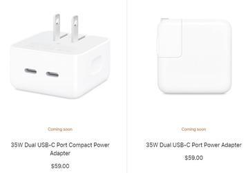 Apple официально представила блок питания с двумя портами USB-C. Он стоит 60 долларов и рекомендован для использования с новым MacBook Air на SoC M2