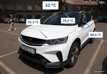 До какой температуры нагреваются современные автомобили разных цветов. В каком месте проезжей части горячее всего
