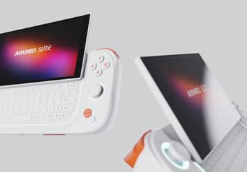 Это не ноутбук и не Sony PlayStation Portable. Это консоль AYA Neo Slide с редким форм-фактором, Windows и поворотным экраном