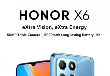 Тонкая рамка вокруг экрана в бюджетном смартфоне. Представлен Honor X6