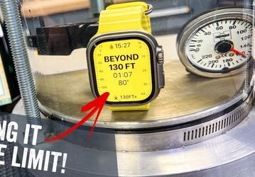 Apple Watch Ultra способны выдержать погружение глубже 40 метров, о которых говорит Apple