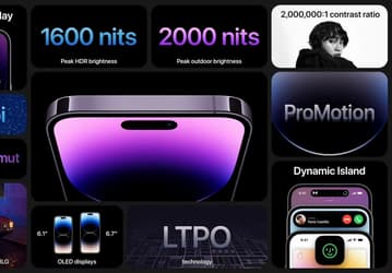 Представлены iPhone 14 Pro и iPhone 14 Pro Max с новым вырезом Dynamic Island, заменившим чёлку
