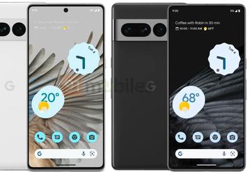 Платформа Google Tensor G2, 50 Мп с OIS и Android 13 из коробки. Рендеры и характеристики Google Pixel 7 и Google Pixel 7 Pro за неделю до анонса