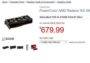 Флагманская видеокарта с 16 ГБ памяти за 680 долларов. Radeon RX 6900 XT подешевела до минимума в США