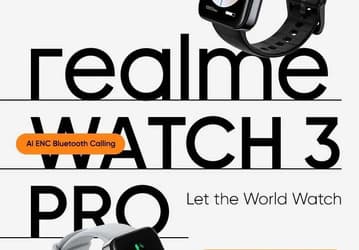 Экран AMOLED 1,78 дюйма, IPX8, GPS, датчики ЧСС и SpO2, до 10 дней автономной работы. Характеристики умных часов Realme Watch 3 Pro, премьера которых состоится 6 сентября